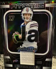 Josh Allen [Purple Electric Etch] #AMA-JAL Football Cards 2023 Panini Obsidian Atomic Material Prices