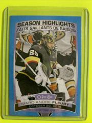Marc Andre Fleury [Blue Border] Hockey Cards 2019 O Pee Chee Prices