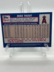 Back Of Card | Mike Trout Baseball Cards 2019 Topps 1984 Baseball