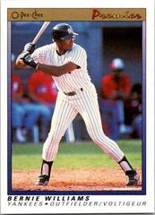 Bernie Williams Baseball Cards 1991 O Pee Chee Premier Prices