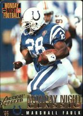Marshall Faulk #104 Football Cards 1995 Action Packed Monday Night Football Prices