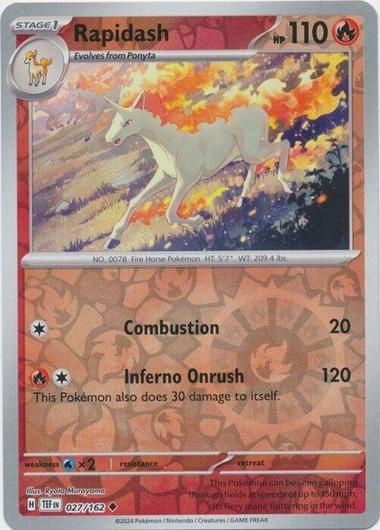 Rapidash [Reverse Holo] | Ungraded | Pokemon Temporal Forces