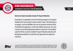 Back | Ryan Gravenberch Soccer Cards 2022 Topps Now UEFA Champions League Preseason