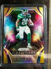 Le'Veon Bell [Gold Prizm] #FW-LB Football Cards 2019 Panini Prizm Fireworks Prices
