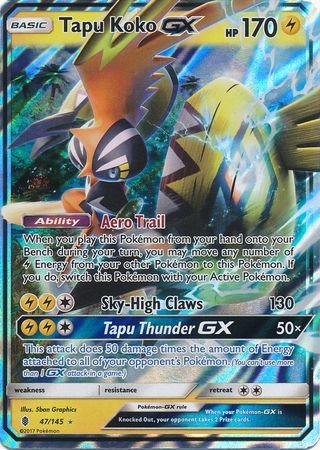 Tapu Koko GX #47 Prices | Pokemon Guardians Rising | Pokemon Cards