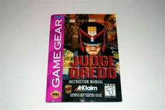 Judge Dredd - Manual | Judge Dredd Sega Game Gear
