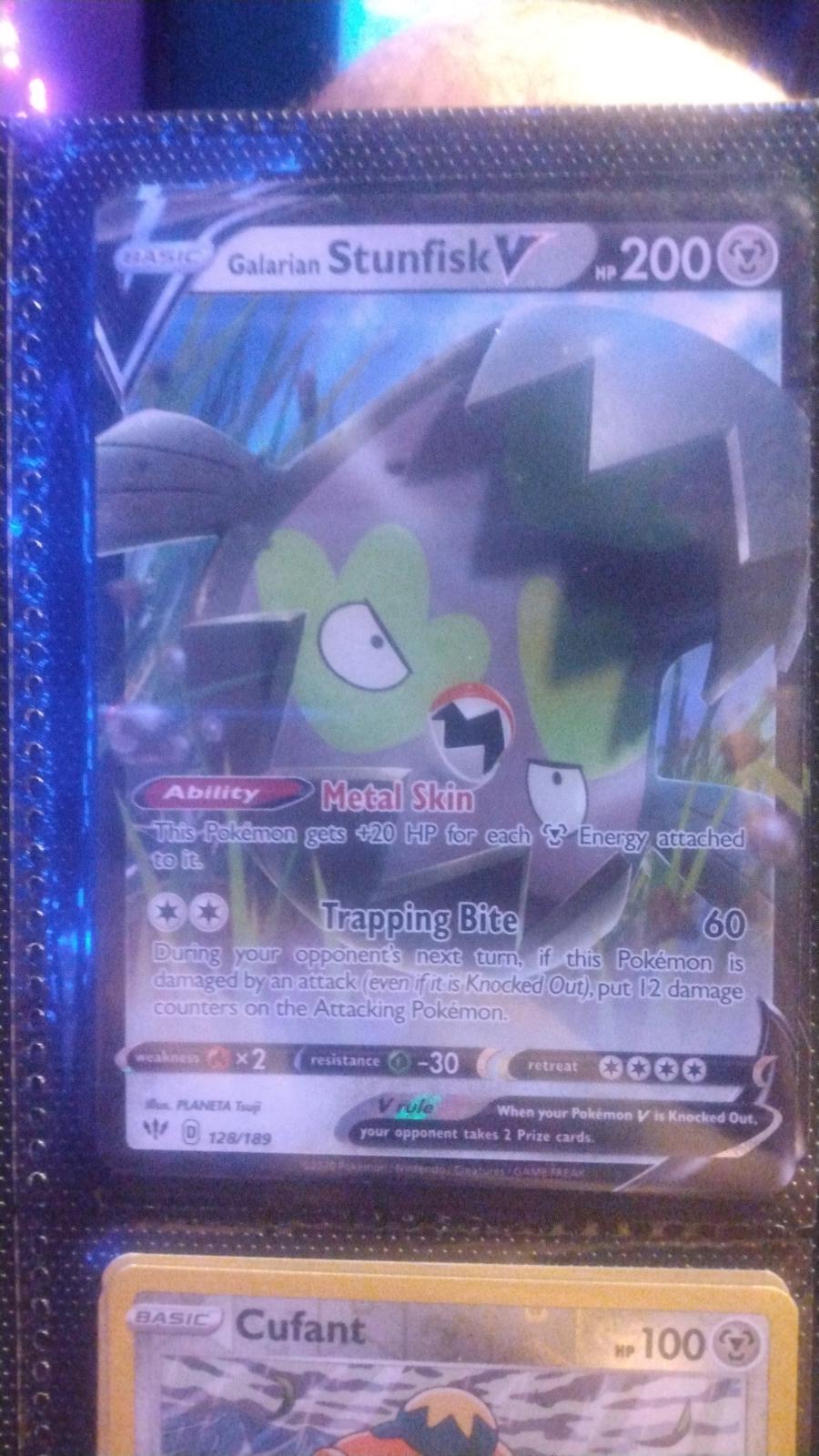 Galarian Stunfisk V Ungraded Pokemon Darkness Ablaze