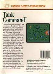 Tank Command = Back | Tank Command Atari 7800