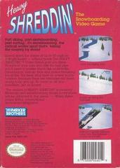 Heavy Shreddin' - Back | Heavy Shreddin' NES