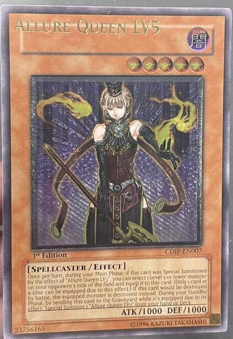 Allure Queen LV5 [Ultimate Rare 1st Edition Misprint] CDIP-EN007 YuGiOh Cyberdark Impact