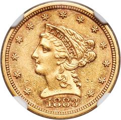 1883 [PROOF] Coins Liberty Head Quarter Eagle Prices