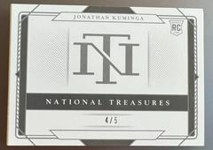 Kuminga | Jonathan Kuminga [Rookie Autographed Memorabilia Booklet Brand Logo] Basketball Cards 2021 Panini National Treasures Collegiate