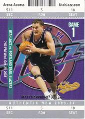 Matt Harpring Basketball Cards 2003 Fleer Authentix Prices