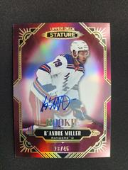 K'Andre Miller [Red Autograph] Hockey Cards 2020 Upper Deck Stature Prices