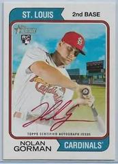 Nolan Gorman [Special Edition Red Ink] #ROA-NG Baseball Cards 2023 Topps Heritage Real One Autographs Prices