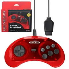 Retro-Bit Sega 6 Button Arcade Pad [Crimson Red] Sega Genesis Prices