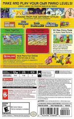 Rear | Super Mario Maker 2 Nintendo Switch