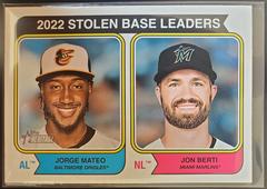 Jon Berti, Jorge Mateo #204 Baseball Cards 2023 Topps Heritage Prices