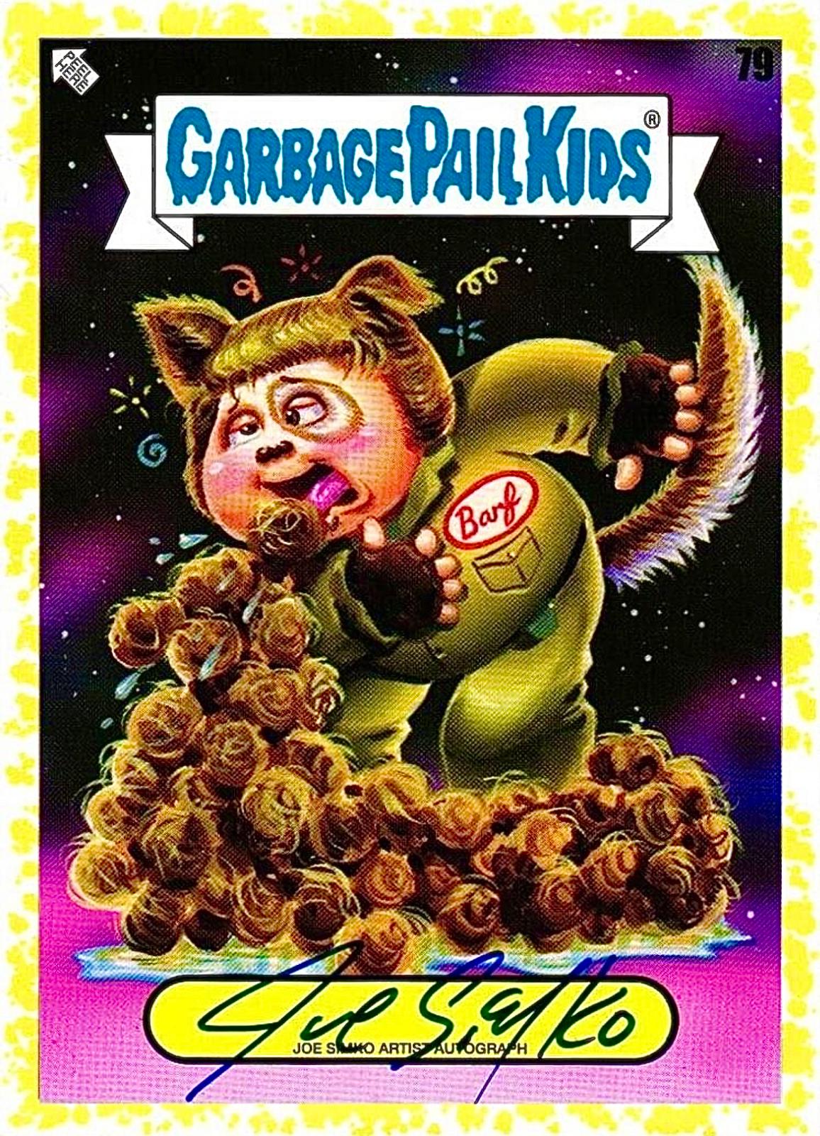 Barf Ball Brian [Gold Autograph] #79 Garbage Pail Kids Intergoolactic Mayhem