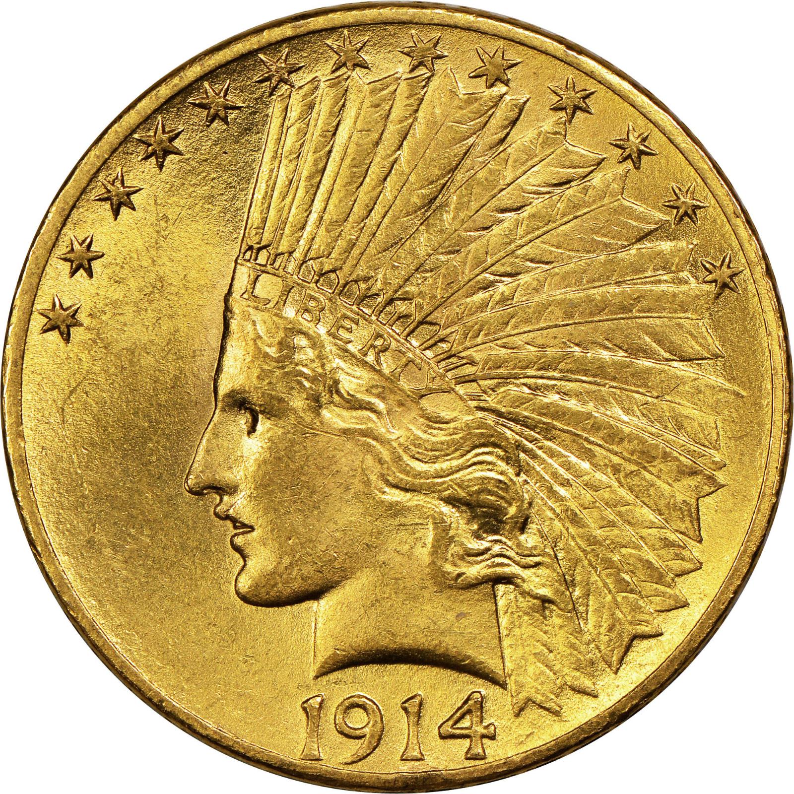 1914 [PROOF] Coins Indian Head Gold Eagle