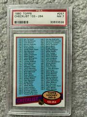 Checklist 133-264 #257 Hockey Cards 1980 Topps Prices