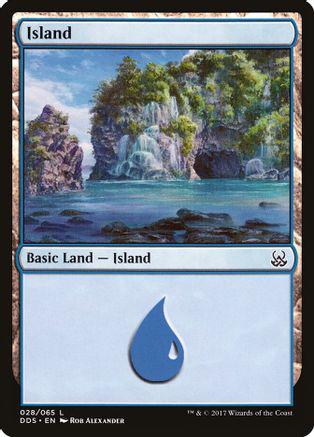 Island #28 Magic Duel Deck: Mind vs. Might