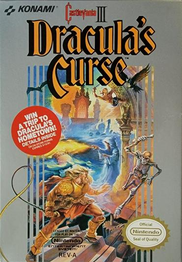 Castlevania III Dracula's Curse Cover Art