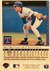 Rear | David Hulse [Silver Signature] Baseball Cards 1994 Collector's Choice