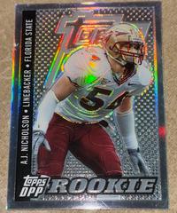 A.J. Nicholson [Chrome Refractor] #122 Football Cards 2006 Topps Draft Picks & Prospects Prices