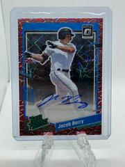 Jacob Berry [Photon] #RPS-JB Baseball Cards 2023 Panini Donruss Optic Rated Prospect Signatures Prices