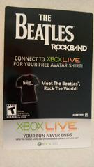 Xbox Live Card - Front (Photo By Kyler Rat) | The Beatles: Rock Band Xbox 360