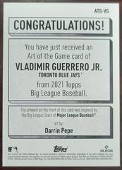 Back Of Card | Vladimir Guerrero Jr Baseball Cards 2021 Topps Big League Art of the Game