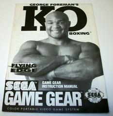 George Foreman'S KO Boxing - Manual | George Foreman's KO Boxing Sega Game Gear