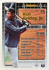 Card Back | Ken Griffey Jr. Baseball Cards 1994 Topps Black Gold