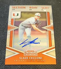 Slade Cecconi[Signatures] #CT-SC Baseball Cards 2020 Panini Elite Extra Edition College Tickets Prices