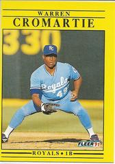 Warren Cromartie #U-25 Baseball Cards 1991 Fleer Update Prices