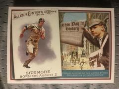 Grady Sizemore #TDH22 Baseball Cards 2010 Topps Allen & Ginter This Day in History Prices
