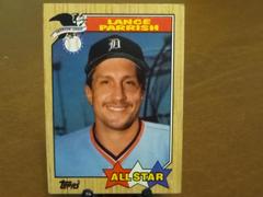 Lance Parrish [All Star] Baseball Cards 1987 Topps Prices
