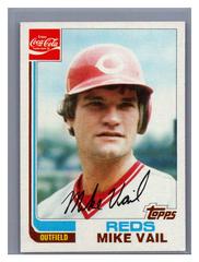 Mike Vail #22 Baseball Cards 1982 Coca Cola Prices