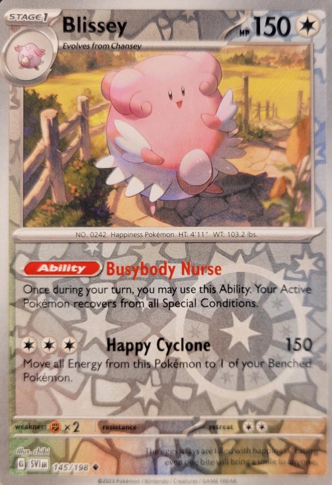 Blissey [Reverse Holo] #145 Pokemon Scarlet & Violet