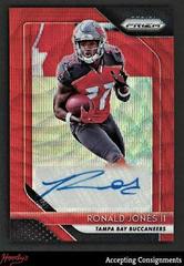Ronald Jones II [Red Wave] Football Cards 2018 Panini Prizm Rookie Autographs Prices