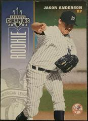 Jason Anderson #275 Baseball Cards 2003 Donruss Champions Prices