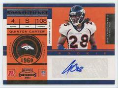 Quinton Carter [Autograph] #166 Football Cards 2011 Playoff Contenders Prices