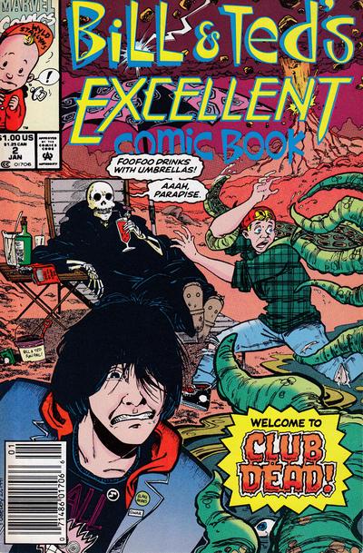 Bill & Ted's Excellent Comic Book [Newsstand] #2 (1992) Comic Books Bill & Ted's Excellent Comic Book