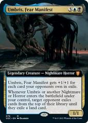 Umbris, Fear Manifest [Extended Art] Magic Innistrad: Crimson Vow Commander Prices