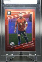 Sergio Ramos [Optic Red] #144 Soccer Cards 2021 Panini Donruss Road to Qatar Prices