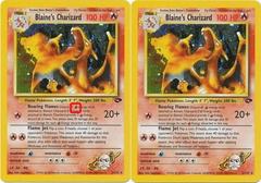 Misprint Vs Corrected Version Unltd Only. | Blaine's Charizard [Energy Misprint] Pokemon Gym Challenge