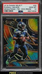 Russell Wilson [Tie Dye Prizm] Football Cards 2019 Panini Select Sensations Prices
