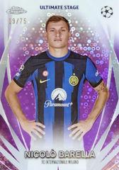 Nicolo Barella [Purple] #USC-25 Soccer Cards 2023 Topps UEFA Club Ultimate Stage Prices