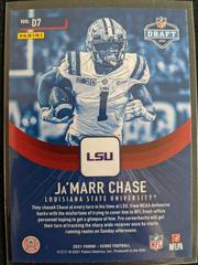 Back | Ja'Marr Chase Football Cards 2021 Panini Score NFL Draft